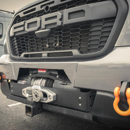 Raptor Grille | Ford Transit MK8 | 2020-2024 | Matte Black | Front Bumper Honeycomb Grill With Letter