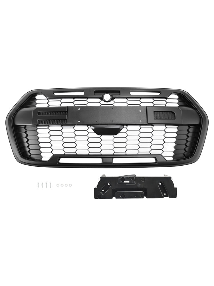 Ford Transit MK8 Trail Raptor Style Grille 2019-2024 Front Bumper Replacement Matte Black Grill
