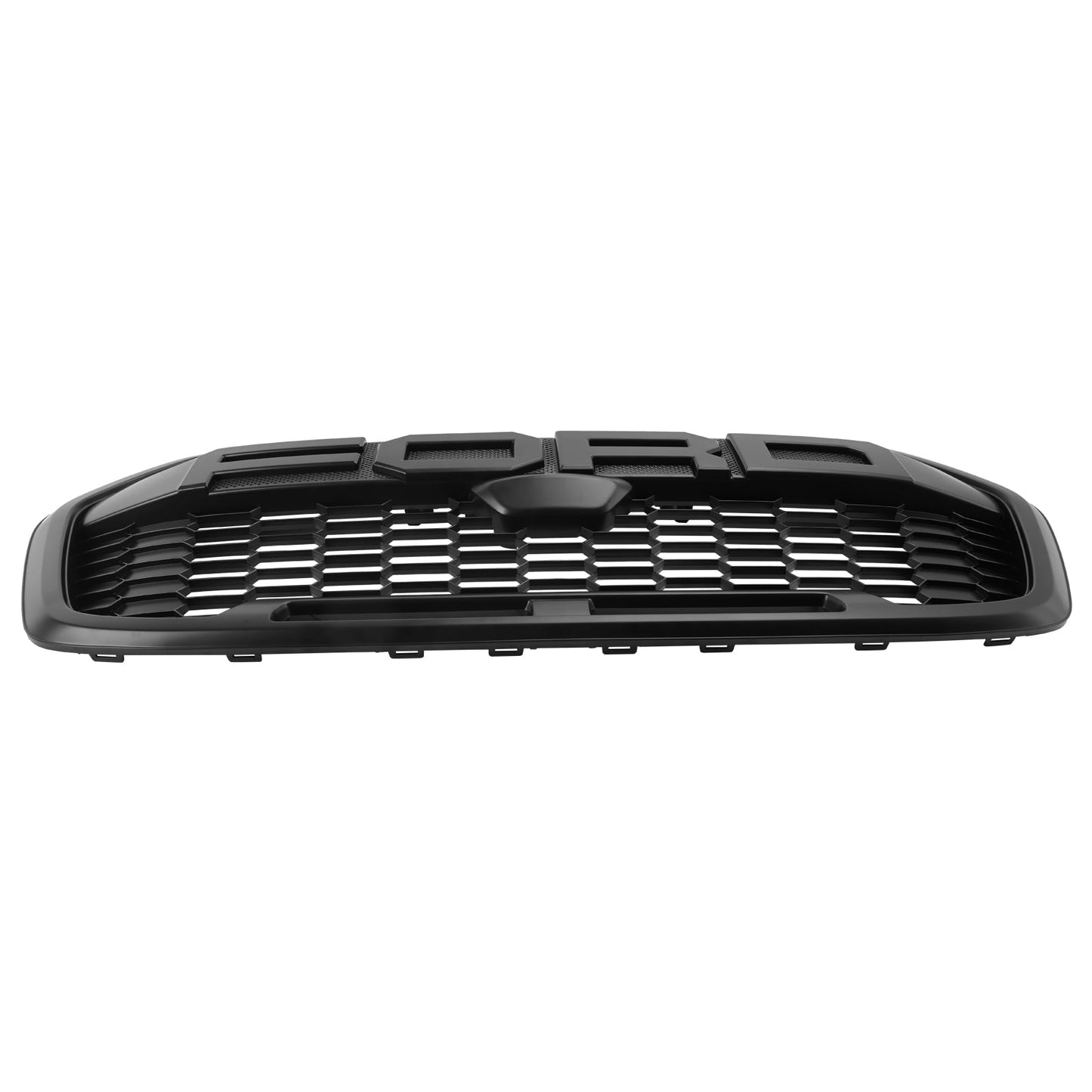 Raptor Grille | Ford Transit MK8 | 2020-2024 | Matte Black | Front Bumper Honeycomb Grill With Letter