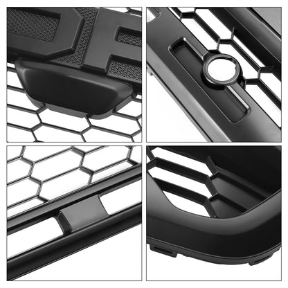 Ford Transit T150 T250 T350 MK8 2020-2024 Raptor Style Front Grille Replacement Honeycomb Black Grill