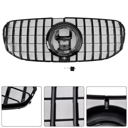 2020-2023 Mercedes Benz GLS Class X167 GTR Style Grill Front Bumper Glossy Black Replacement Grille