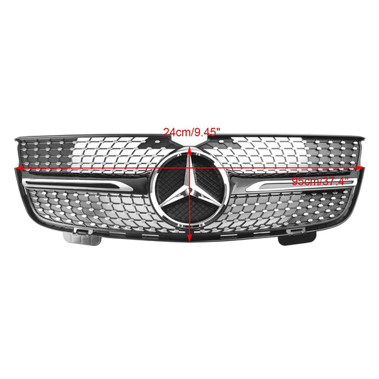 Benz 2007-2009 GL-Class X164 GL320 GL450 GL350 Chrome Diamonds Mercedes Grill Front Bumper Grille