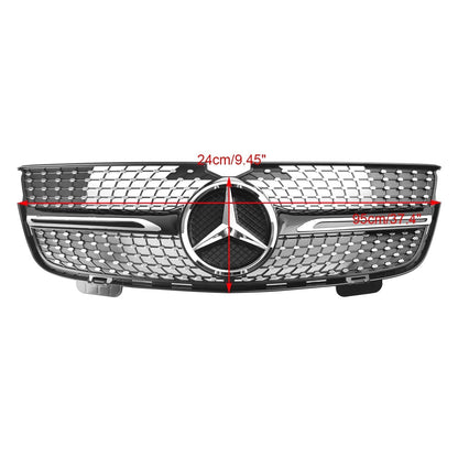 Benz 2007-2009 GL-Class X164 GL450 Chrome Diamonds Mercedes Benz Grill Front Bumper Grille