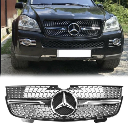 Benz 2007-2009 GL-Class X164 GL450 Chrome Diamonds Mercedes Benz Grill Front Bumper Grille
