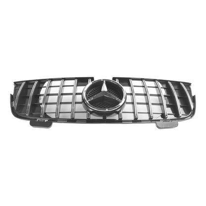 2007-2009 Mercedes-Benz GL-Class X164 GL320 GT Front Bumper Grill GTR Style Chrome Black Grill