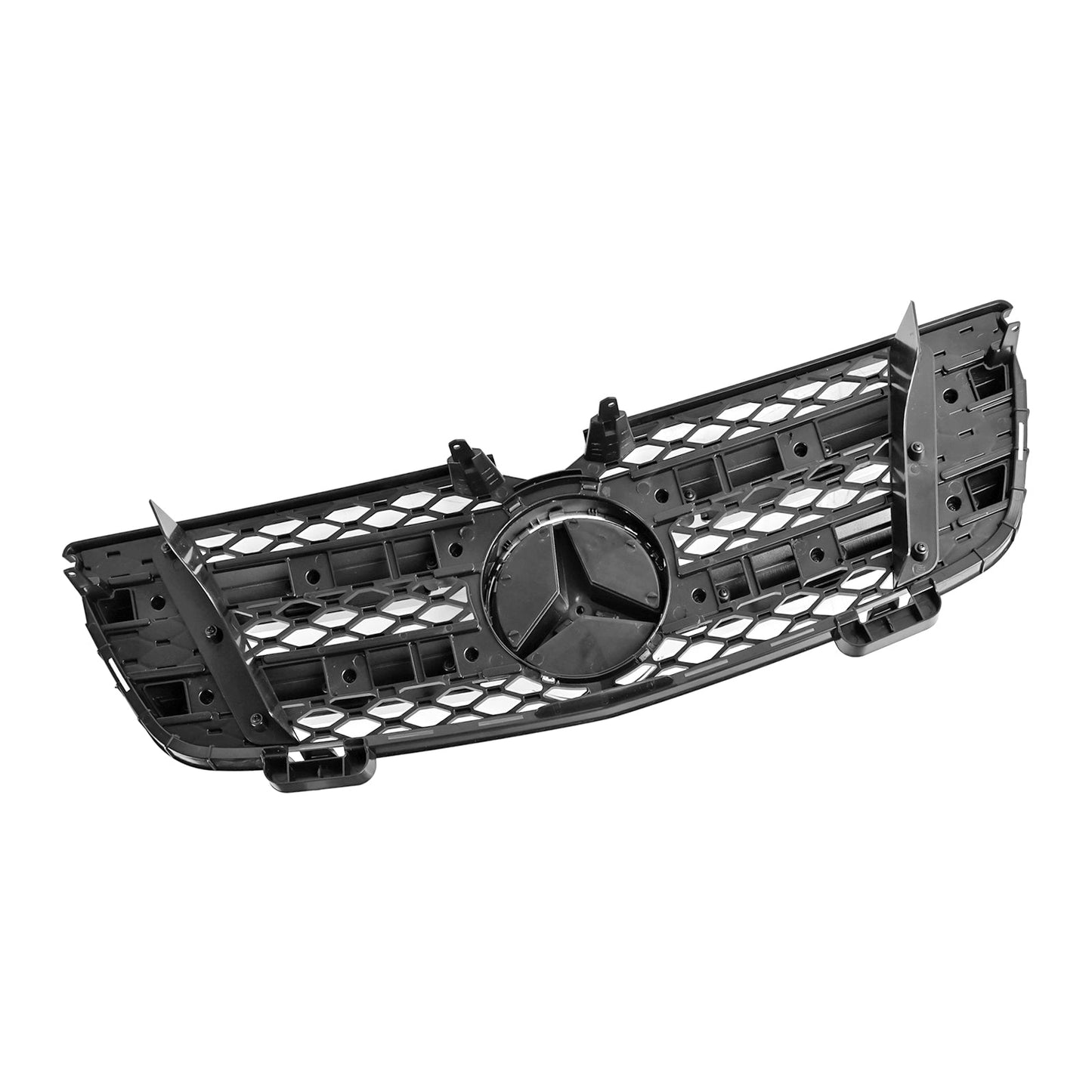 2007-2009 Mercedes-Benz GL-Class X164 Chrome Grille Front Bumper Two Fin Grill With Emblem