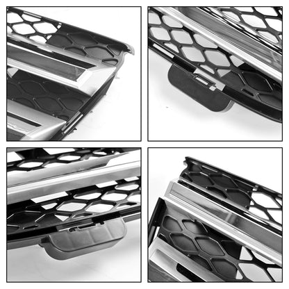 2007-2009 Mercedes-Benz GL-Class X164 Chrome Grille Front Bumper Two Fin Grill With Emblem