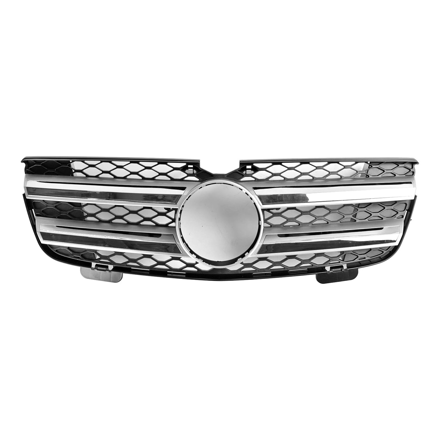 2007-2009 Mercedes-Benz GL-Class X164 Chrome Grille Front Bumper Two Fin Grill With Emblem