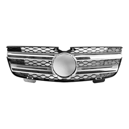 2007-2009 Mercedes-Benz GL-Class X164 Chrome Grille Front Bumper Two Fin Grill With Emblem