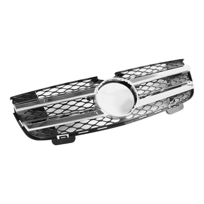 2007-2009 Mercedes-Benz GL-Class X164 Chrome Grille Front Bumper Two Fin Grill With Emblem