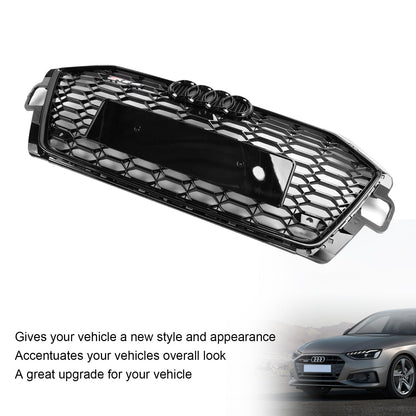 Audi A4 B9.5 A4 S-Line S4 2020-2022 RS4 Style Front Bumper Grill Replacement Black Grille