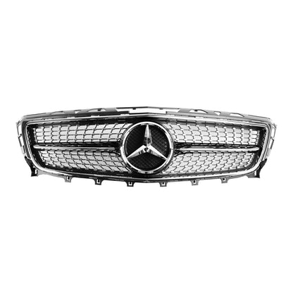 Mercedes Benz CLS W218 C218 X218 2011-2014 CLS250/350/400/500/550 Diamond / AMG Style Grille Front Bumper Black Grill
