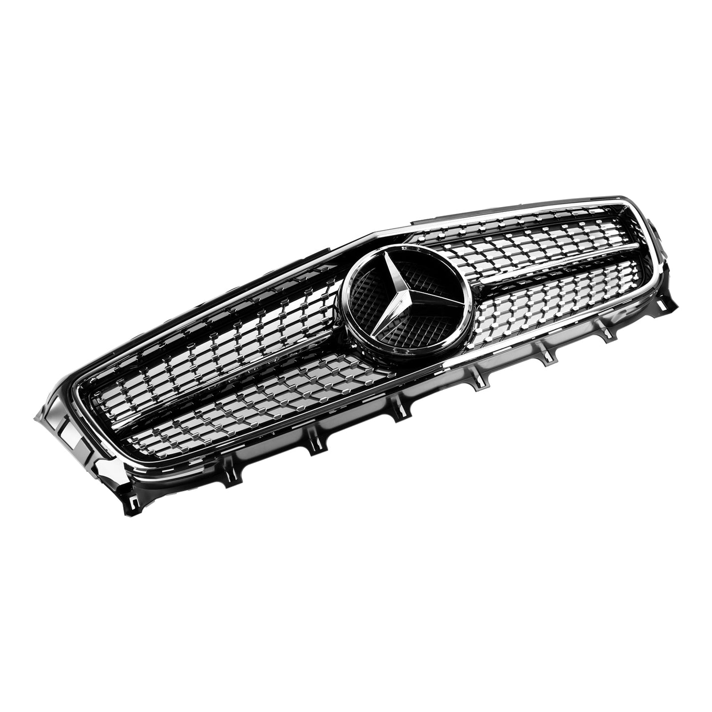 Mercedes Benz CLS W218 C218 X218 2011-2014 CLS250/350/400/500/550 Diamond / AMG Style Grille Front Bumper Black Grill