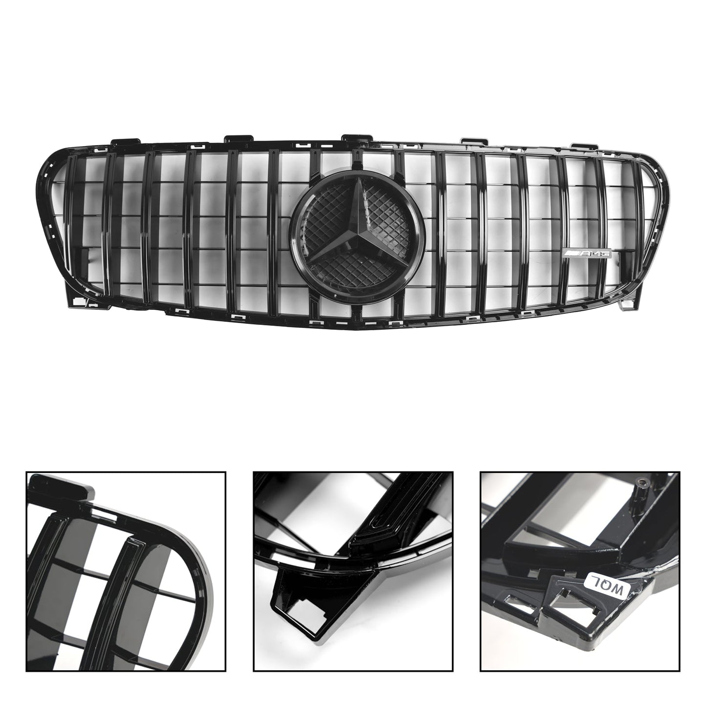 Mercedes Benz 2017-2019 GLA-Class W156 X156 GLA180/200/220/45 Facelift Front Grill Black Replacement Grille