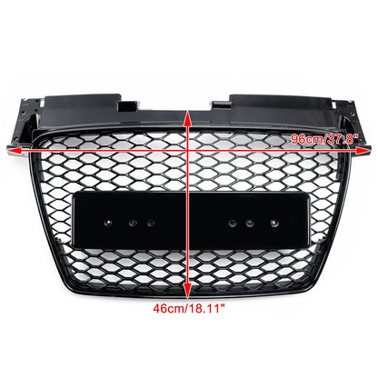 Audi TT TTS J8 MK2 2006-2014 RS Style Front Honeycomb Grill Replacement Black Grille
