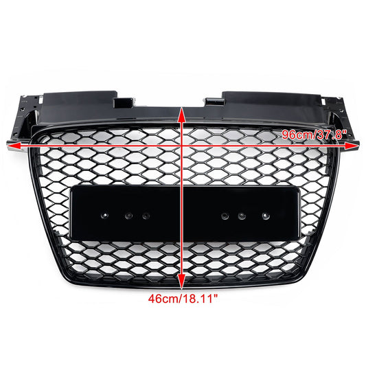 Audi TT TTS J8 MK2 2006-2014 RS Style Front Honeycomb Grill Replacement Black Grille