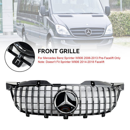 2006-2013 Mercedes Benz Sprinter W906 Pre-Facelift 1500 2500 3500 Front Bumper Grill AMG Style Grille