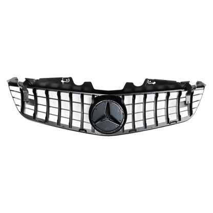 2009-2012 Mercedes Benz SL-Class R230 SL500 SL550 SL63 SL65 Front Bumper Upper Grill AMG Style Grille