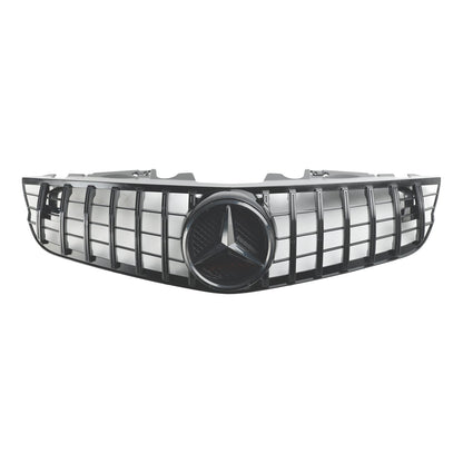 2009-2012 Mercedes Benz SL-Class R230 SL500 SL550 SL63 SL65 Front Bumper Upper Grill AMG Style Grille