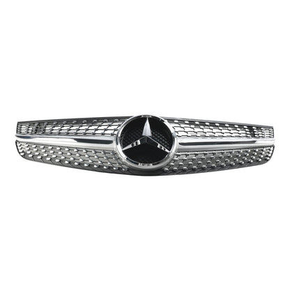 2009-2012 Benz SL-Class R230 SL500 SL550 SL63 SL65 Mercedes Front Bumper Upper Grill AMG Style Grill Replacement