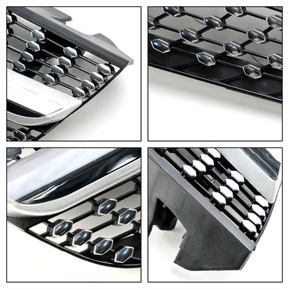 2009-2012 Benz SL-Class R230 SL500 SL550 SL63 SL65 Mercedes Front Bumper Upper Grill AMG Style Grill Replacement