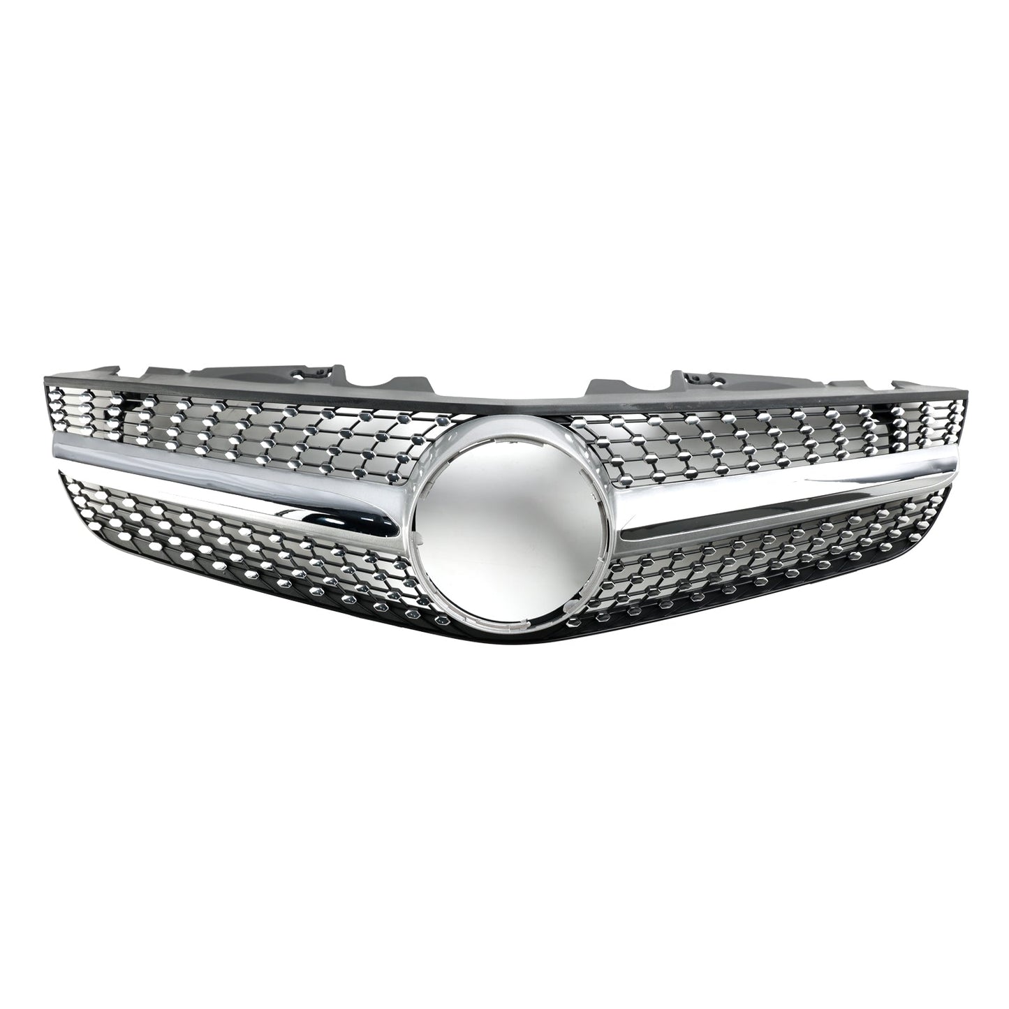 2009-2012 Benz SL-Class R230 SL500 SL550 SL63 SL65 Mercedes Front Bumper Upper Grill AMG Style Grill Replacement