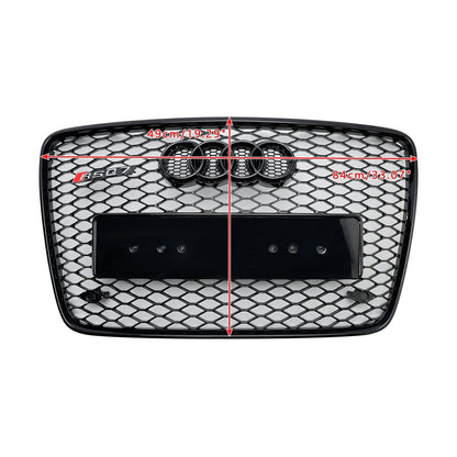2005-2015 Audi Q7 /Q7 Sline /SQ7 Hoenycomb / Slat Style Grill Air Intake Radiator Front Bumper Grille With RIng Emblem