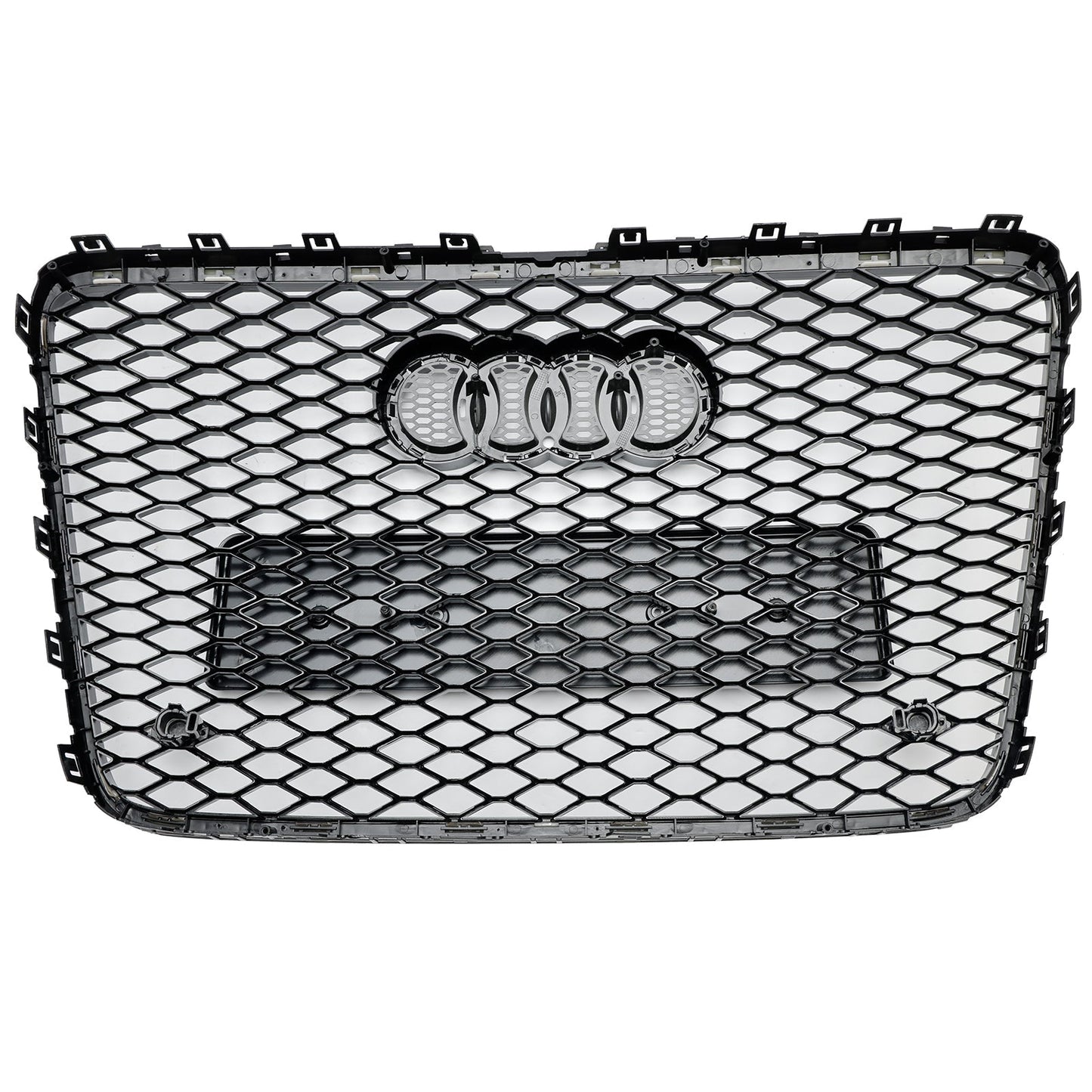 2005-2015 Audi Q7 /Q7 Sline /SQ7 Hoenycomb / Slat Style Grill Air Intake Radiator Front Bumper Grille With RIng Emblem