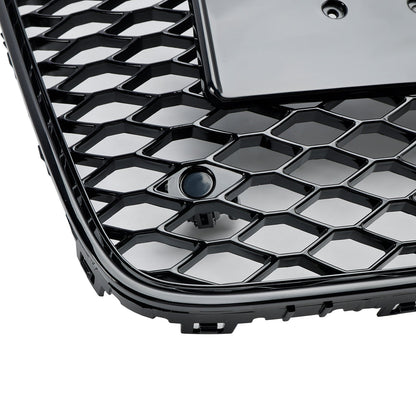 2005-2015 Audi Q7 /Q7 Sline /SQ7 Hoenycomb / Slat Style Grill Air Intake Radiator Front Bumper Grille With RIng Emblem