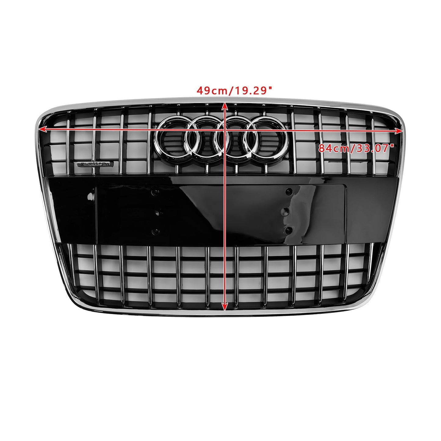 2005-2015 Audi Q7 /Q7 Sline /SQ7 Hoenycomb / Slat Style Grill Air Intake Radiator Front Bumper Grille With RIng Emblem