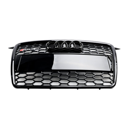 2004-2008 Audi A3 / S3 8P RS3 Style Honeycomb Grille Glossy Black Front Bumper Grill