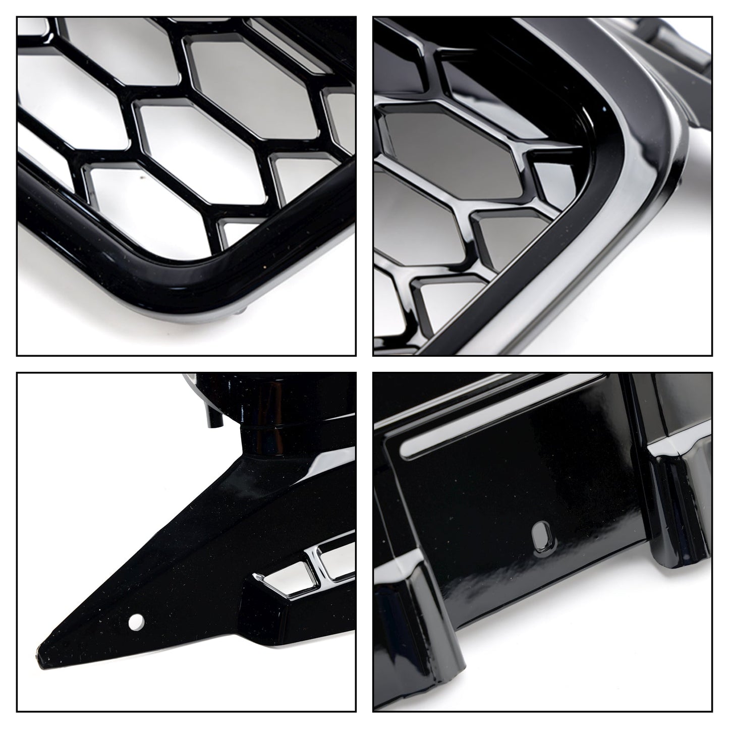 2004-2008 Audi A3 / S3 8P RS3 Style Honeycomb Grille Glossy Black Front Bumper Grill