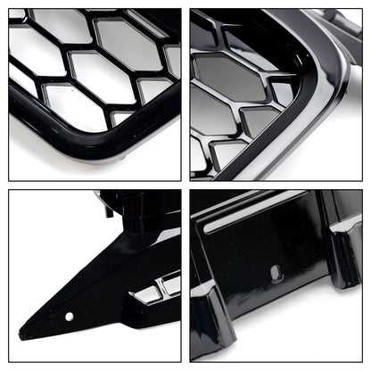 Audi A3 / S3 8P 2004 2005 2006 2007 2008 RS3 Honeycomb Grille Black Front Bumper Grill With Ring Emblem