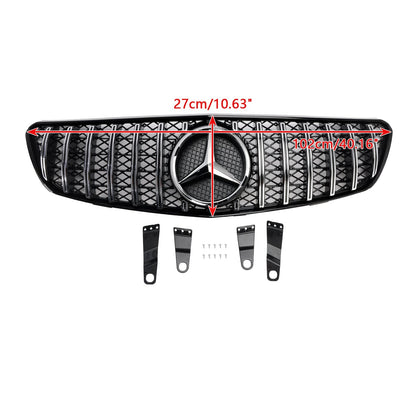 Mercedes Benz R-Class W251 R350 R500 2005-2010 Pre-Facelift GT Style Front Bumper Grill Black Chrome Grille