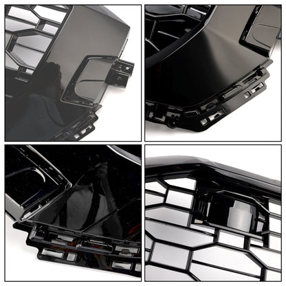 2019-2023 Audi Q8/SQ8 Gloss Black Front Honeycomb Mesh Grille RSQ8 Style