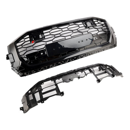 2019-2023 Audi Q8/SQ8 Gloss Black Front Honeycomb Mesh Grille RSQ8 Style