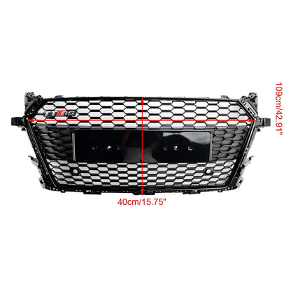 Audi TT TTS MK3 FV 8S 2014-2023 RS Style Front Honeycomb Grill Gloss Black Grille