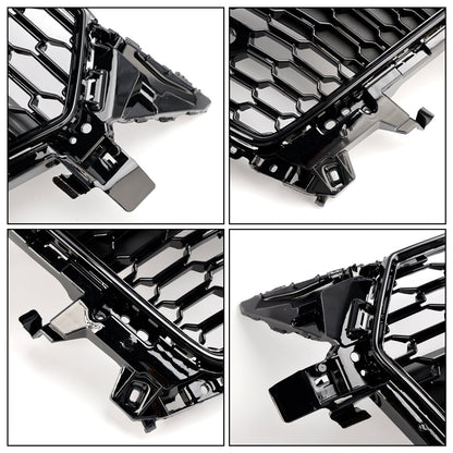 Audi TT TTS MK3 FV 8S 2014-2023 RS Style Front Honeycomb Grill Gloss Black Grille