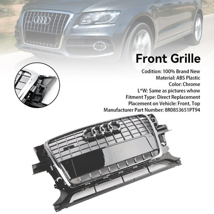 2009-2012 Audi Q5 SQ5 Chrome Front Bumper Grill Replacement