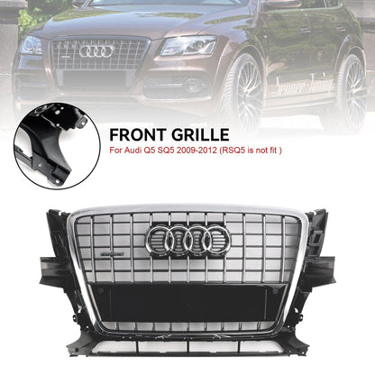 2009-2012 Audi Q5 SQ5 Chrome Front Bumper Grill Replacement