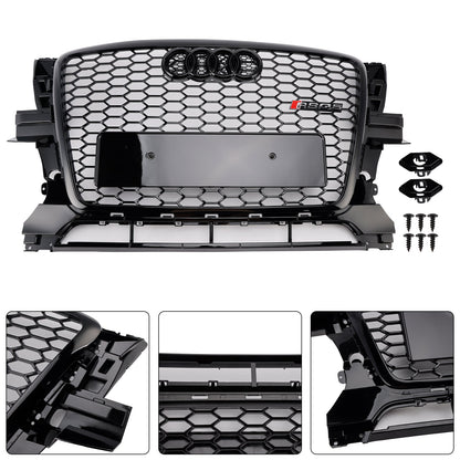 2009-2012 Audi Q5/Q5 Sline To RSQ5 Honeycomb Style Grill Front Bumper Replacement Grill