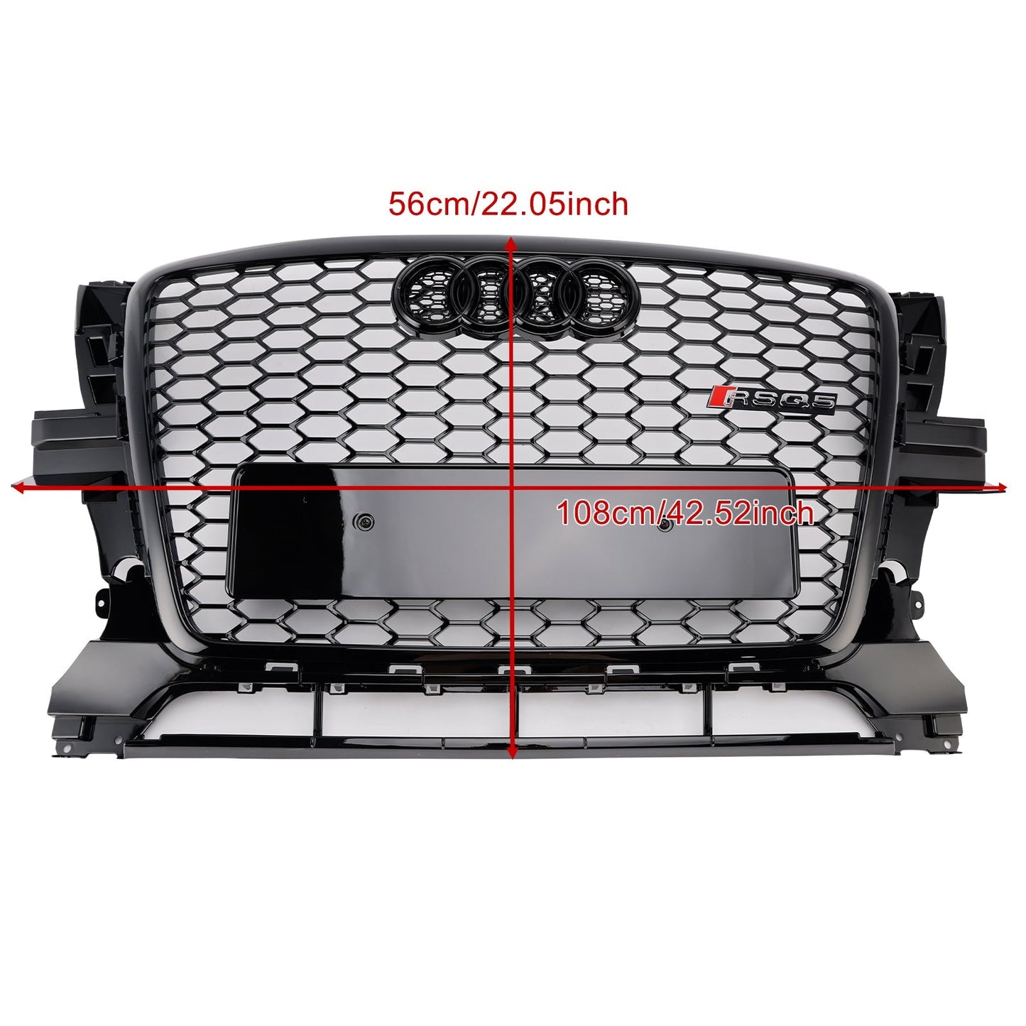 2009-2012 Audi Q5/Q5 Sline To RSQ5 Honeycomb Style Grill Front Bumper Replacement Grill