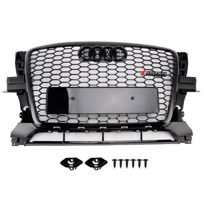 2009-2012 Audi Q5/Q5 Sline To RSQ5 Honeycomb Style Grill Front Bumper Replacement Grill