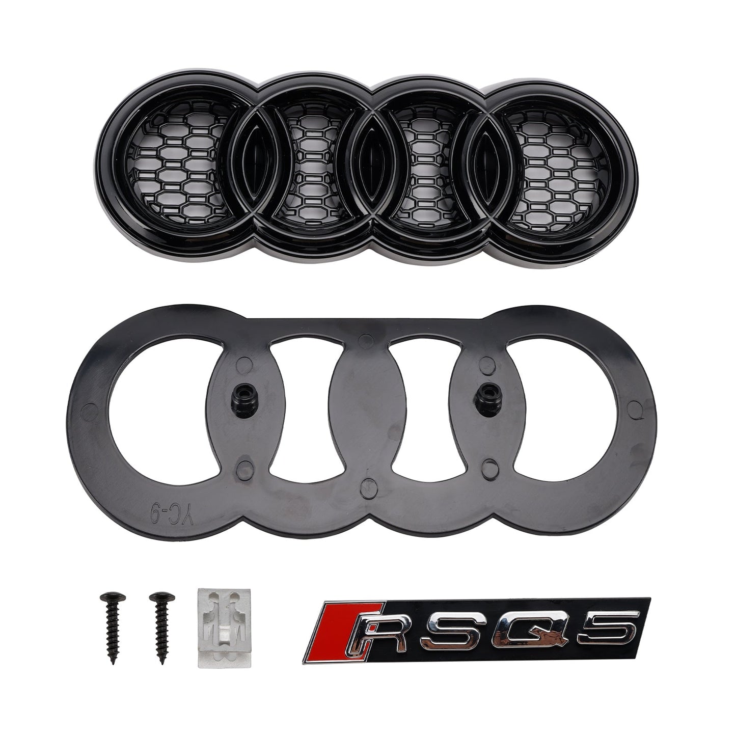 2009-2012 Audi Q5/Q5 Sline To RSQ5 Honeycomb Style Grill Front Bumper Replacement Grill
