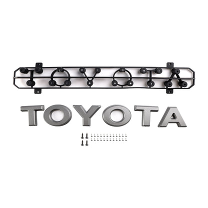 Toyota 2024-2025 Tacoma TRD Pro Front Grille Black Honeycomb Grill + LED Light + Light Bar + Letter