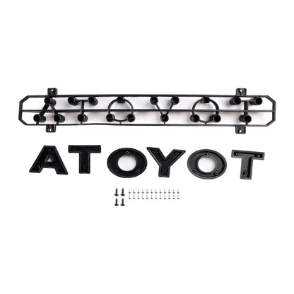 Toyota 2024-2025 Tacoma TRD Pro Front Grille Black Honeycomb Grill + LED Light + Light Bar + Letter