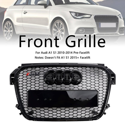 Audi A1 / A1 S-Line 2010-2015 Front Grille Honeycomb / Slat Style Air Intake Radiator Grill