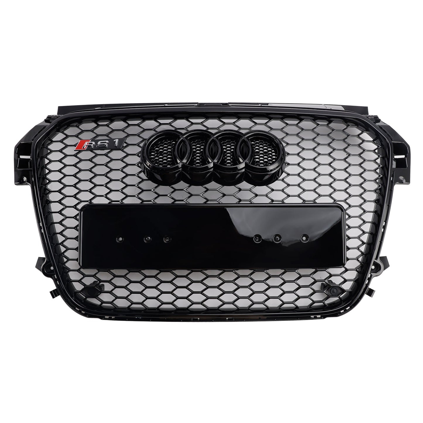 2010-2015 Audi A1 /A1 Sline RS Style Grille Gloss Black Front Bumper Honeycomb Mesh Sport Grill