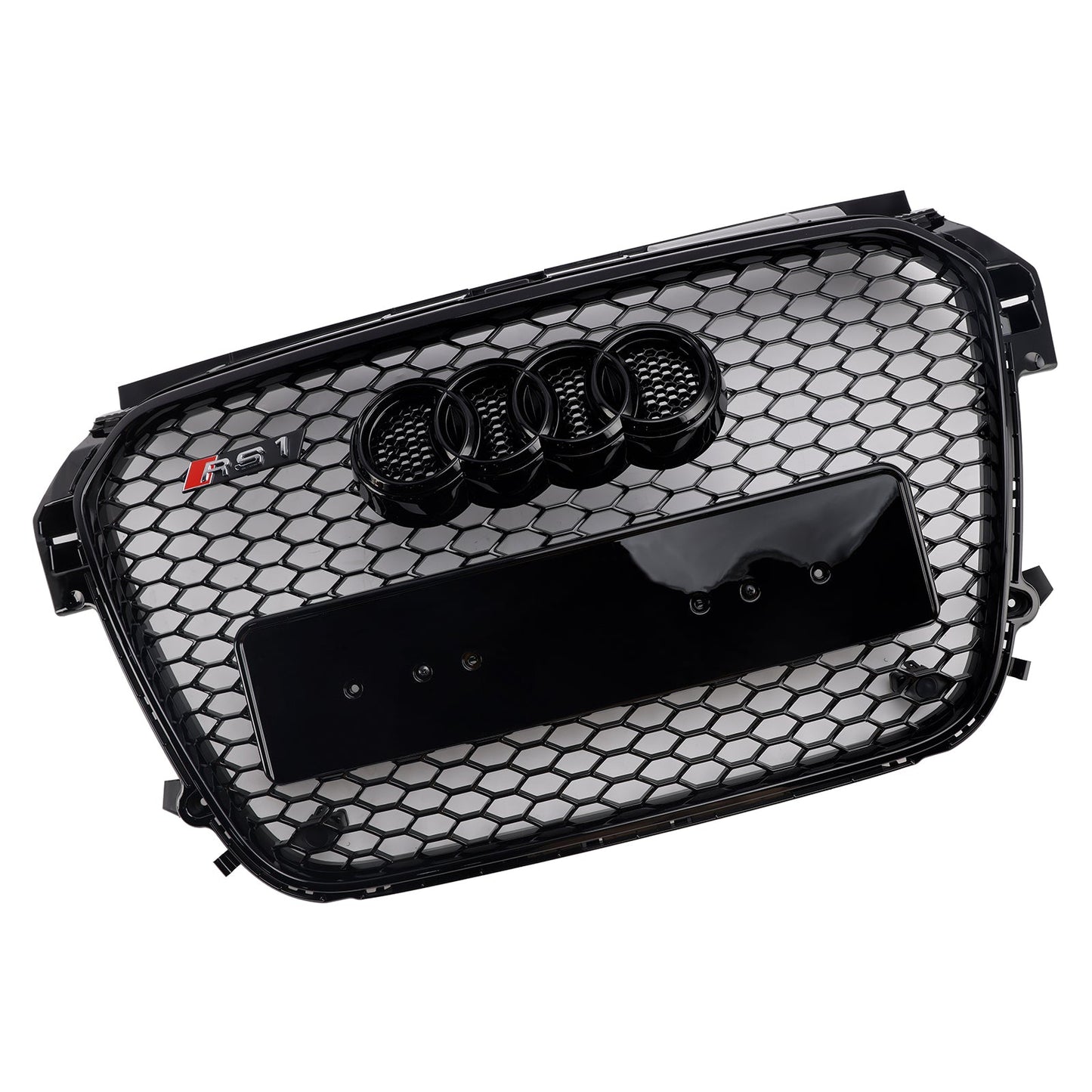 2010-2014 Audi A1 S1 Gloss Black Front Honeycomb Bumper Grill Grille