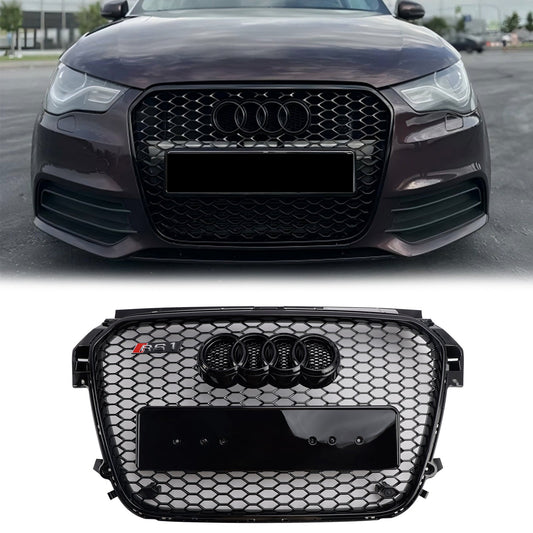 Audi A1 / A1 Sline 2010 2012 2013 2014 2015 RS Honeycomb Grille Front Grille Air Intake Radiator Black Hex Mesh Grill